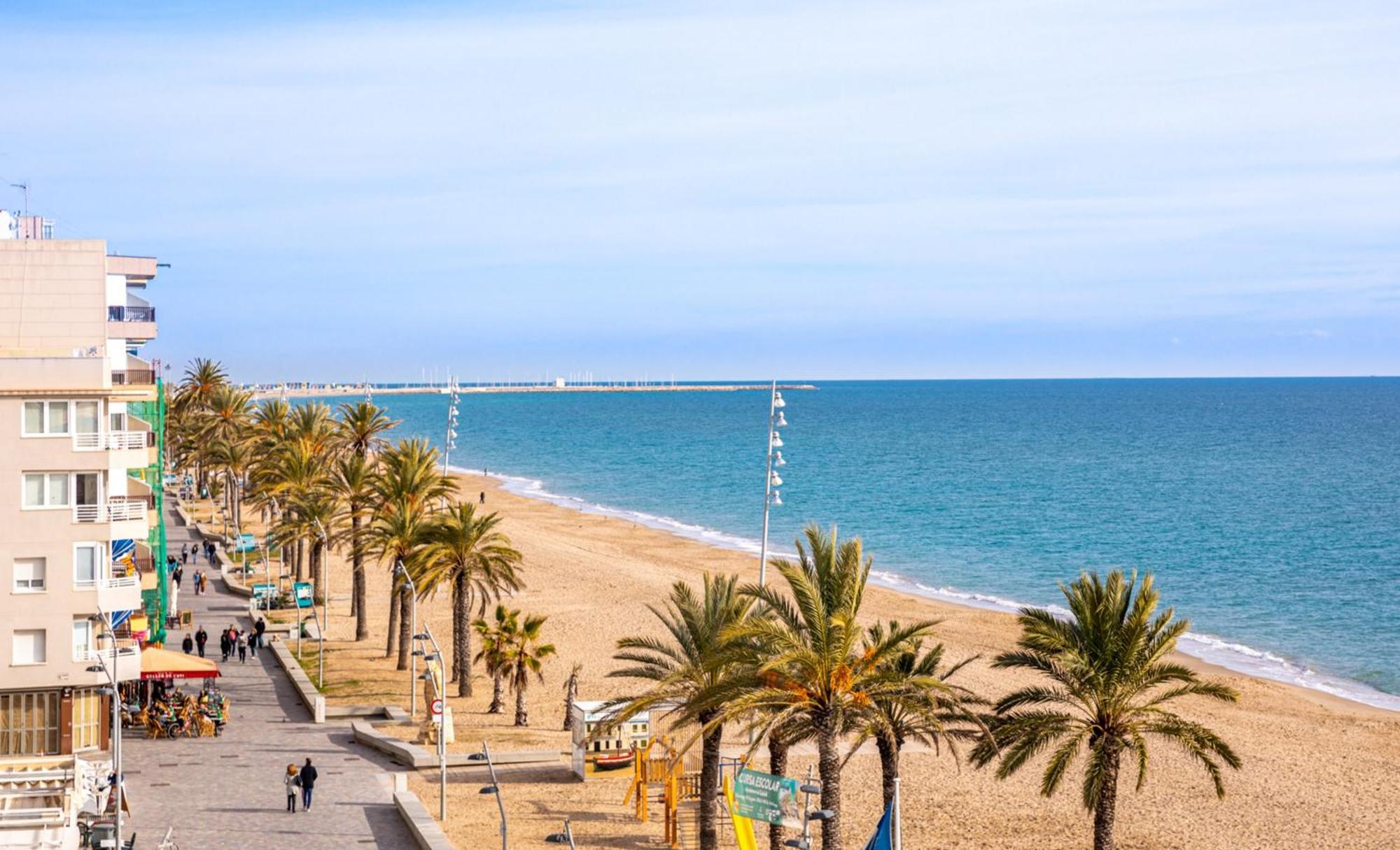 Spacious Apartment With Sea View Terrace In Calafell Exteriör bild